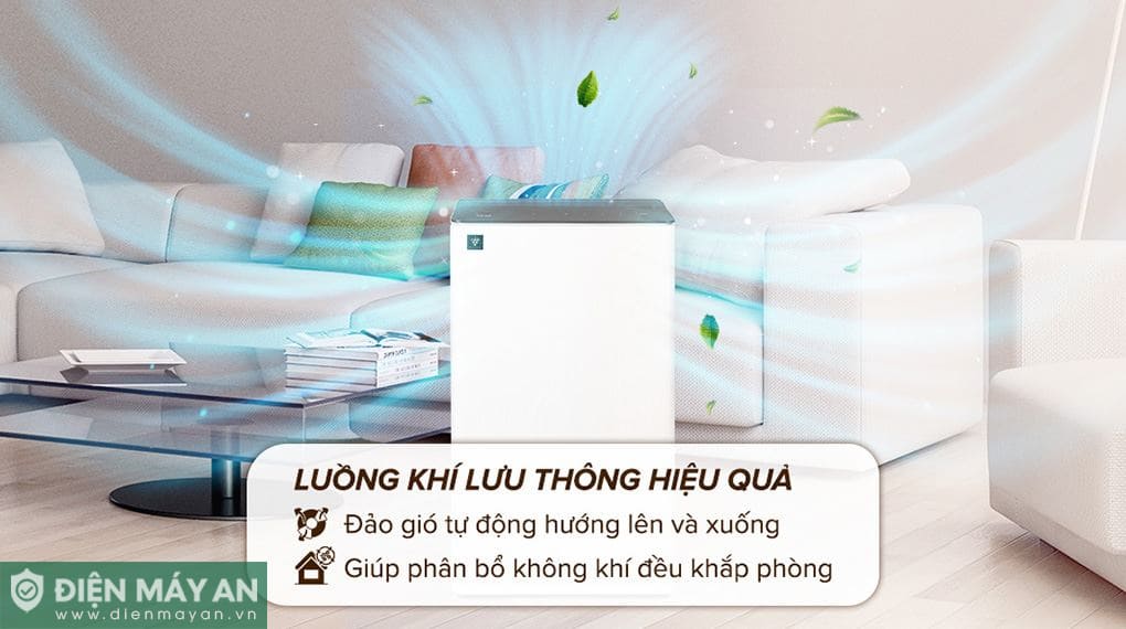 Máy lọc không khí và hút ẩm Sharp DW-T30FV-W